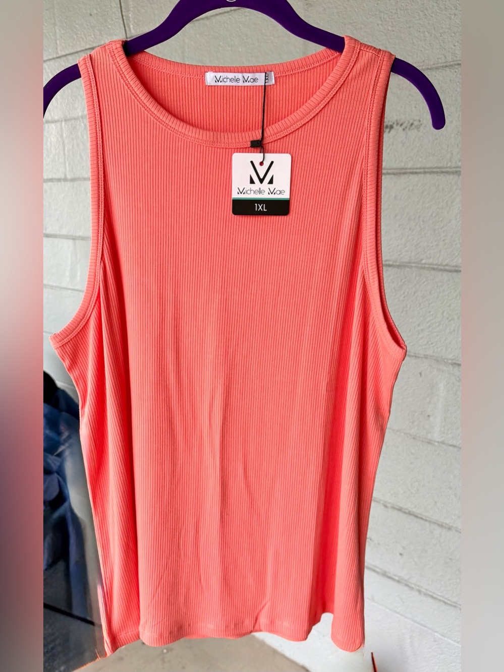 Michelle Mae “Rachel” Ribbed Tank Top NWT